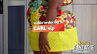 African-American Mature With A Large Rear End In A Store