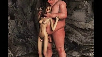 Giant Monster Ejaculates On Stunning 3d Models