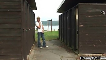 Real Public Sex With Blonde Grandma In Hd Video