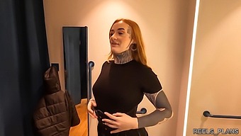 British College Girl Experiences Double Penetration In Fitting Room With Two Unknown Men